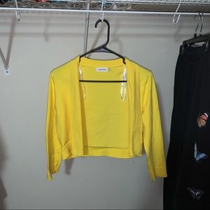 CALVIN KLEIN cropped mini jacket cardigan